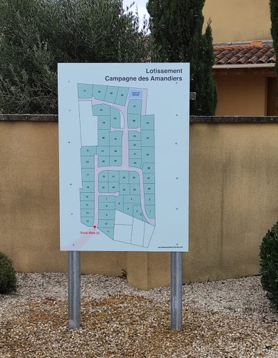 plan du lotissement