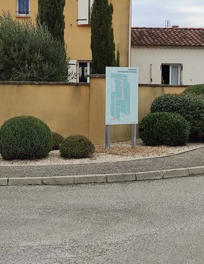 entrée du lotissement